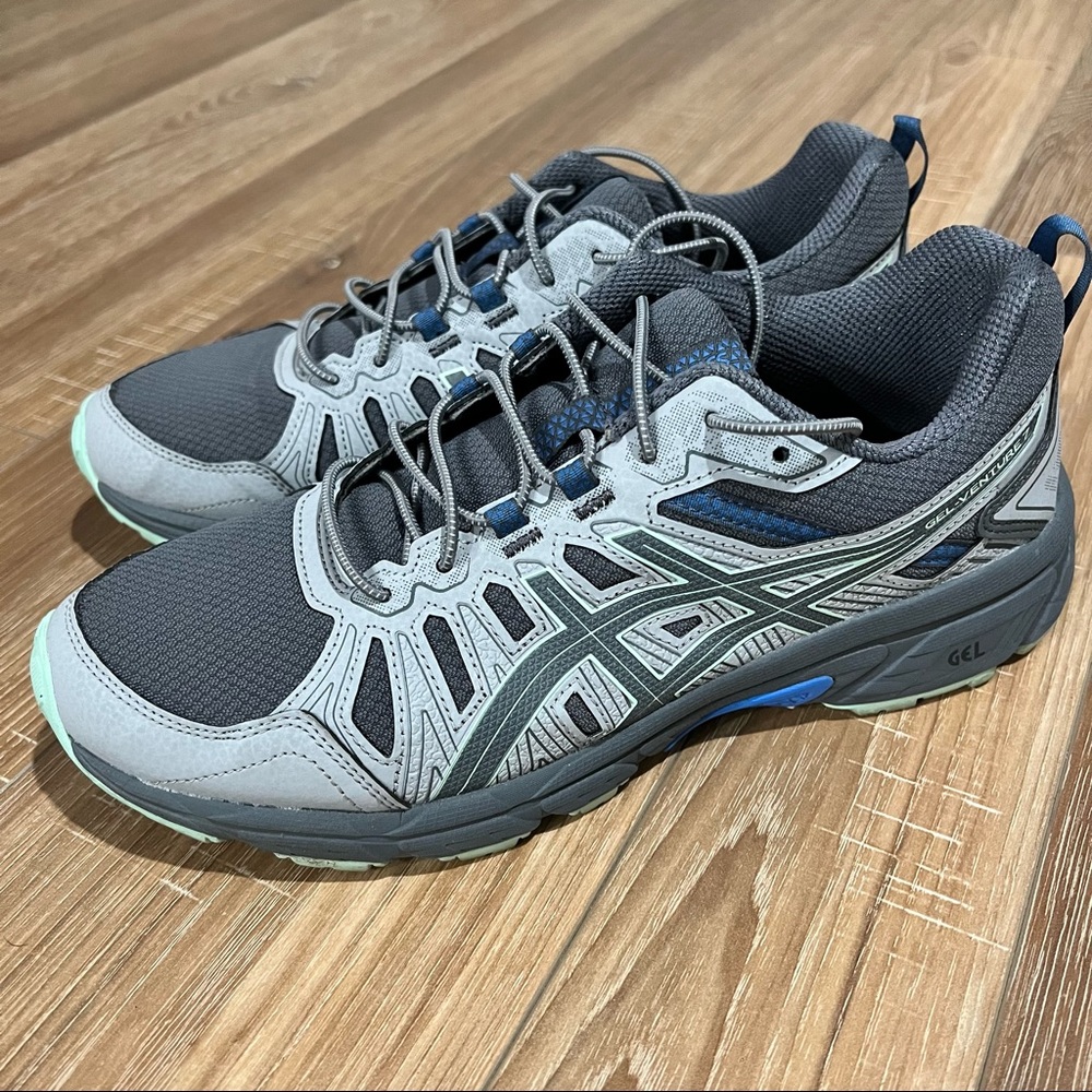 Women’s Asics Gel Venture 7 Athletic Running Shoes Sneakers Size 9.5 Gray EUC